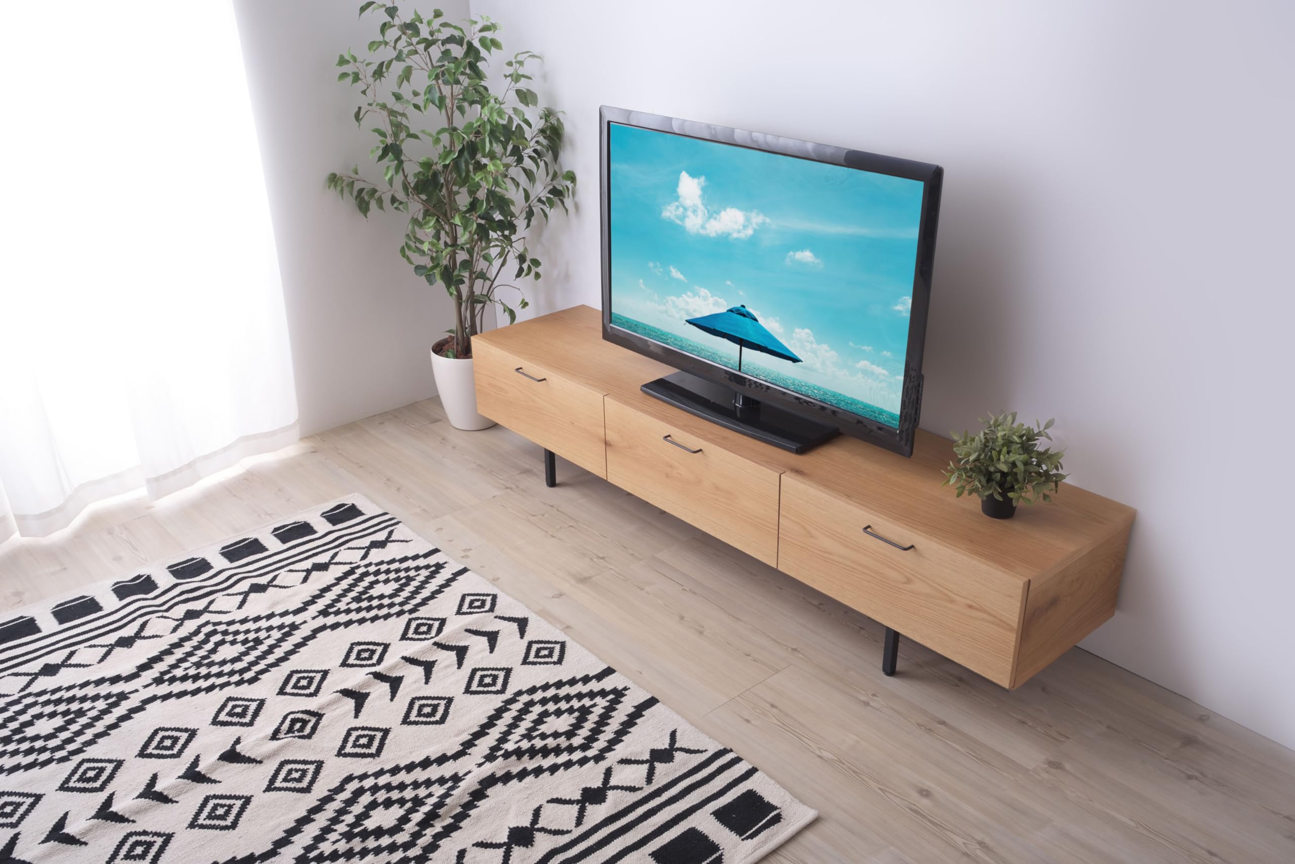 Amazon｜東谷 AZUMAYA TVボード200 JPB-86OAK ナチュラル 横幅200×奥行